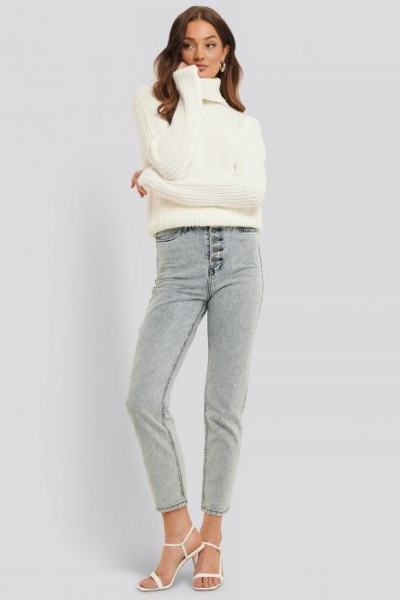 Tinelle Rollneck Knit Off White