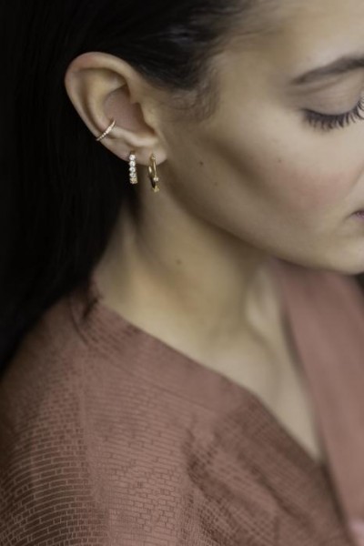 Hailey Earrings White