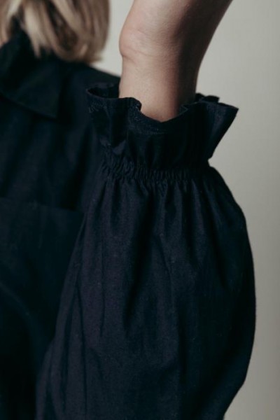 Norah Mini Shirt Dress Black