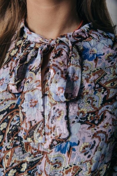 Kimi Mini Belted Ruffle Dress Multicolor
