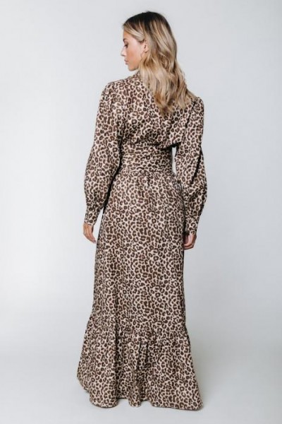 Davina Leopard Maxi Dress