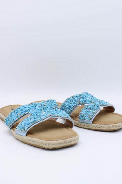 Slipper Aruba Turquoise