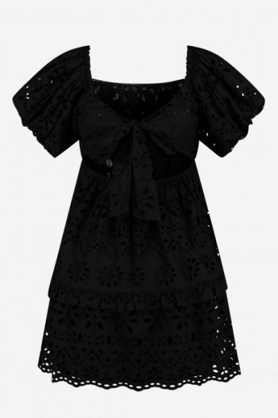 Nikkie Chalon Off Shoulder Dress Black