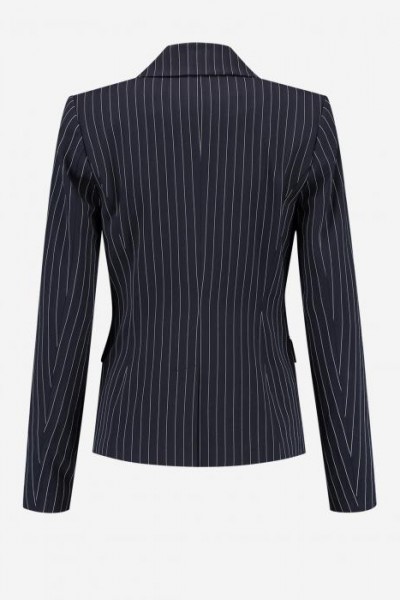 Nikkie Ellis Pinstripe Blazer Navy