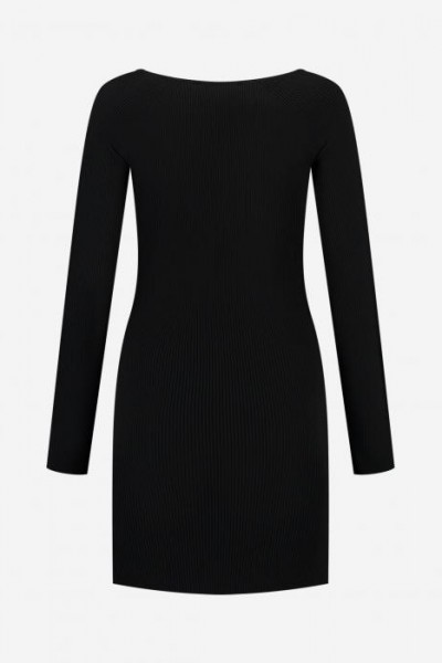 Nikkie Etna Jolie Rib Dress Black