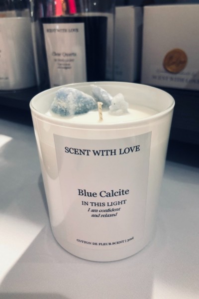Scent With Love Geurkaars Blue Calcite 