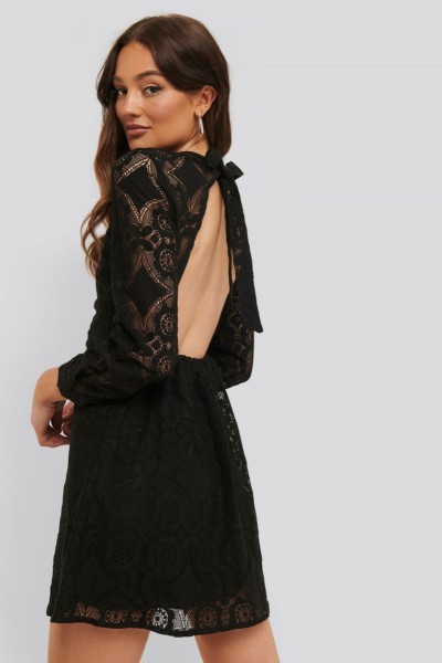 Vera Lace Dress Black