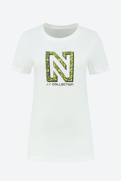 Nikkie Snakey N Logo T Shirt White