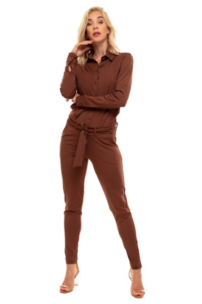 jackyluxury-jumpsuit-brown-jl21trv0712-jacky-luxury-jumpsuit-brown