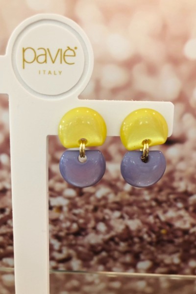 Paviè Italy Earring Mio Lime Lilac