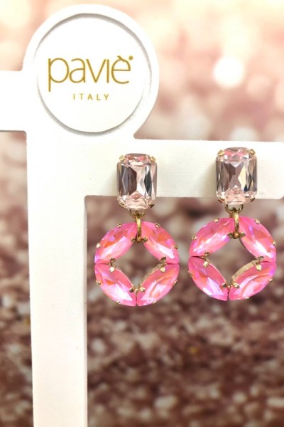 Paviè Italy Earring Sogno Rosa Fluo Pink