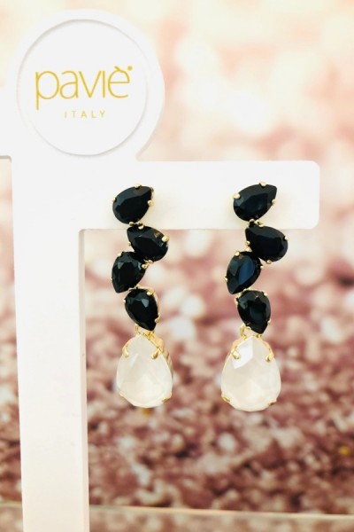 pavie-italy-earring-isabella-nero-bianco-pavie-italy-earring-isabella-nero-bianco