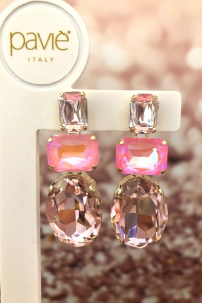 Pavie Italy Earring Grande Rosa