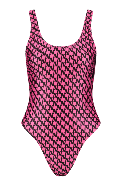 Nikkie Flash N Logo swimsuit Hot Pink