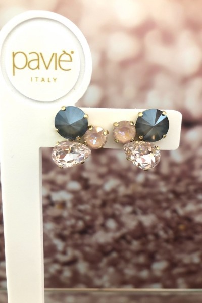 pavie-italy-trio-rosa-grigio-pavie-italy-earring-trio-rosa-grigio