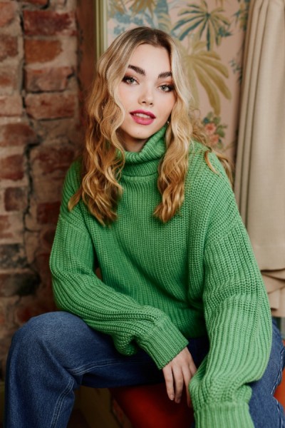 Ida Knit Pull Sharp Green