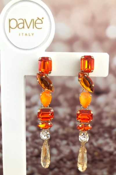 pavie-italy-earring-vicenza-orange-pavie-italy-earring-vicenza-orange