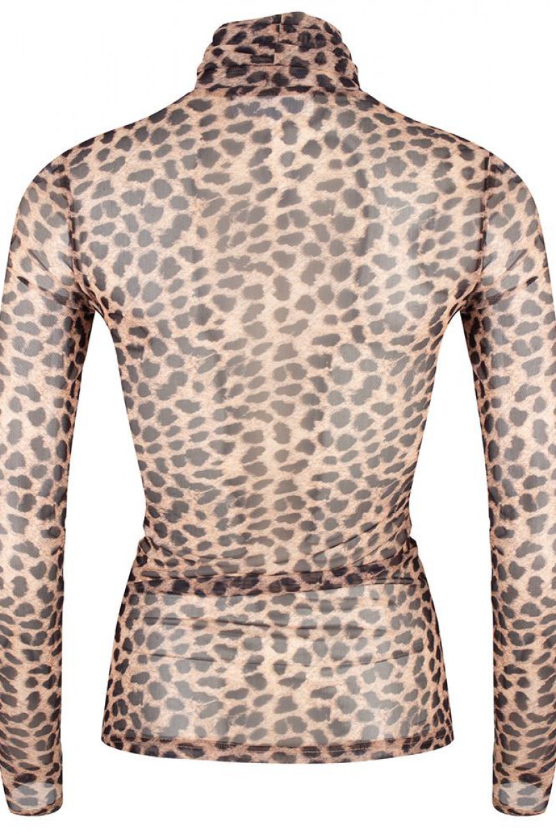 Jacky Luxury Top Mesh Leopard