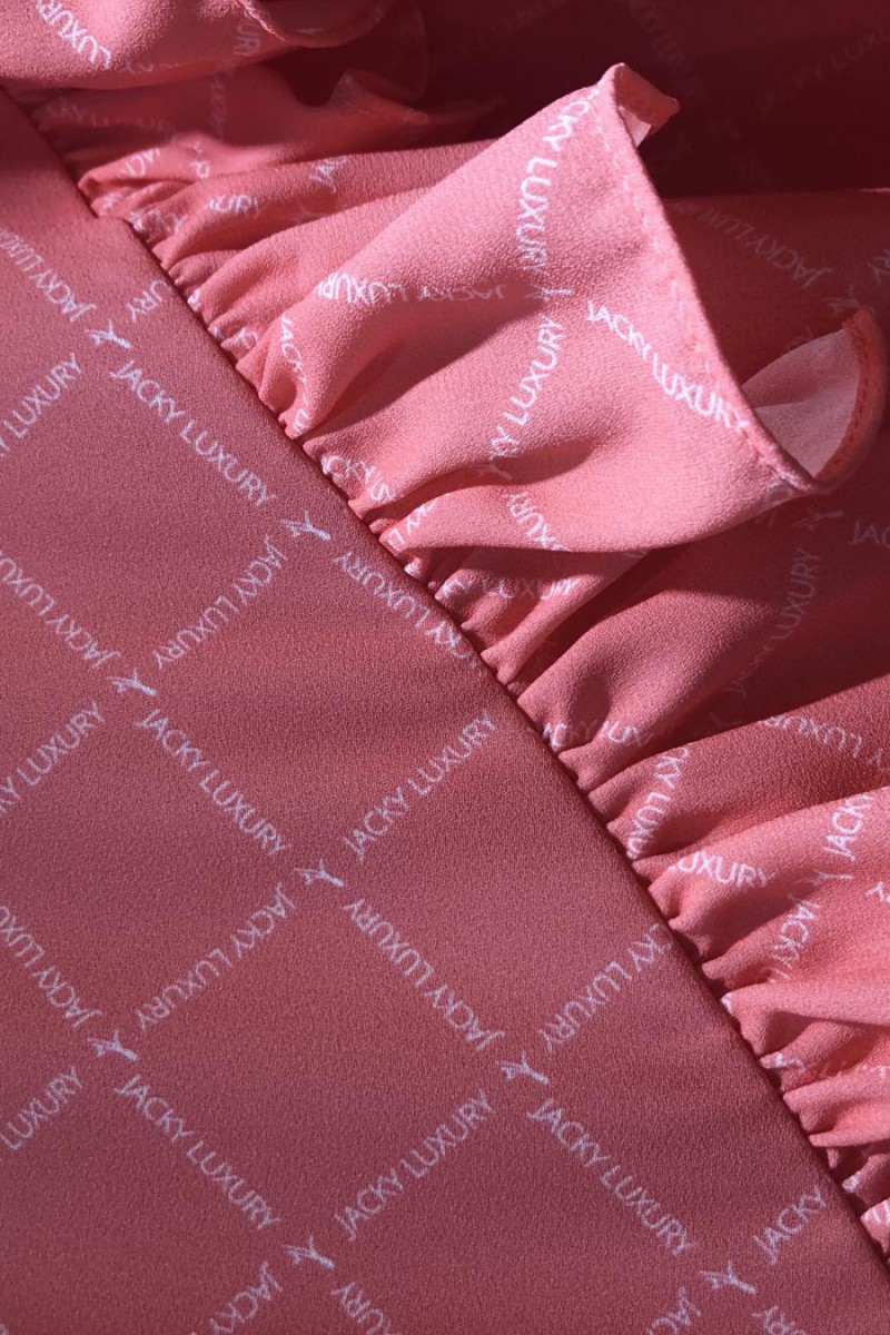 Jacky Luxury Jupe Logo Print Pink