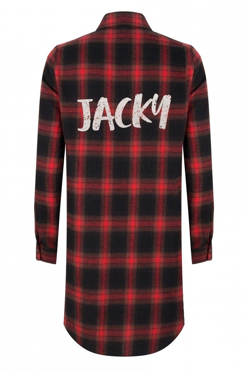 Jacky Luxury Dress Check Print Red