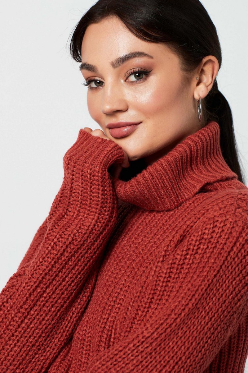 Tinelle Rollneck Knit Rust