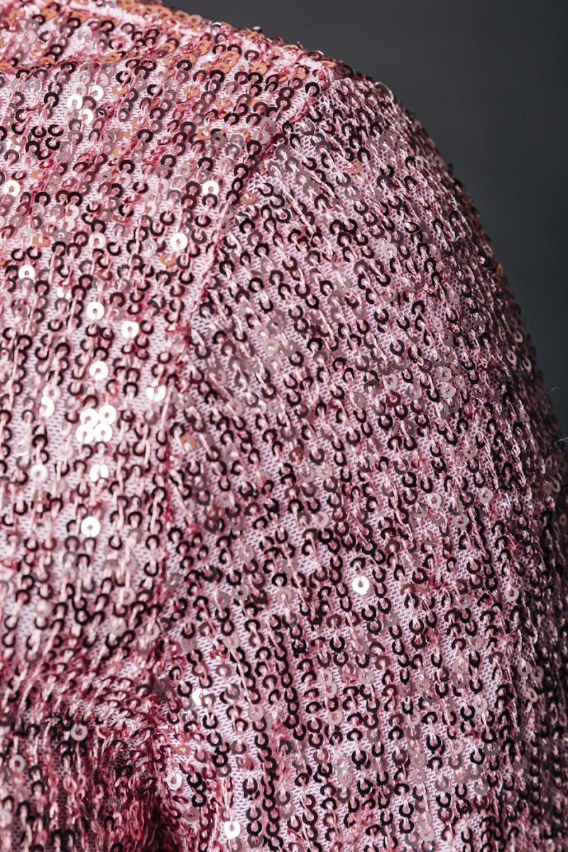 Tina Sequins Mini Dress Soft Pink