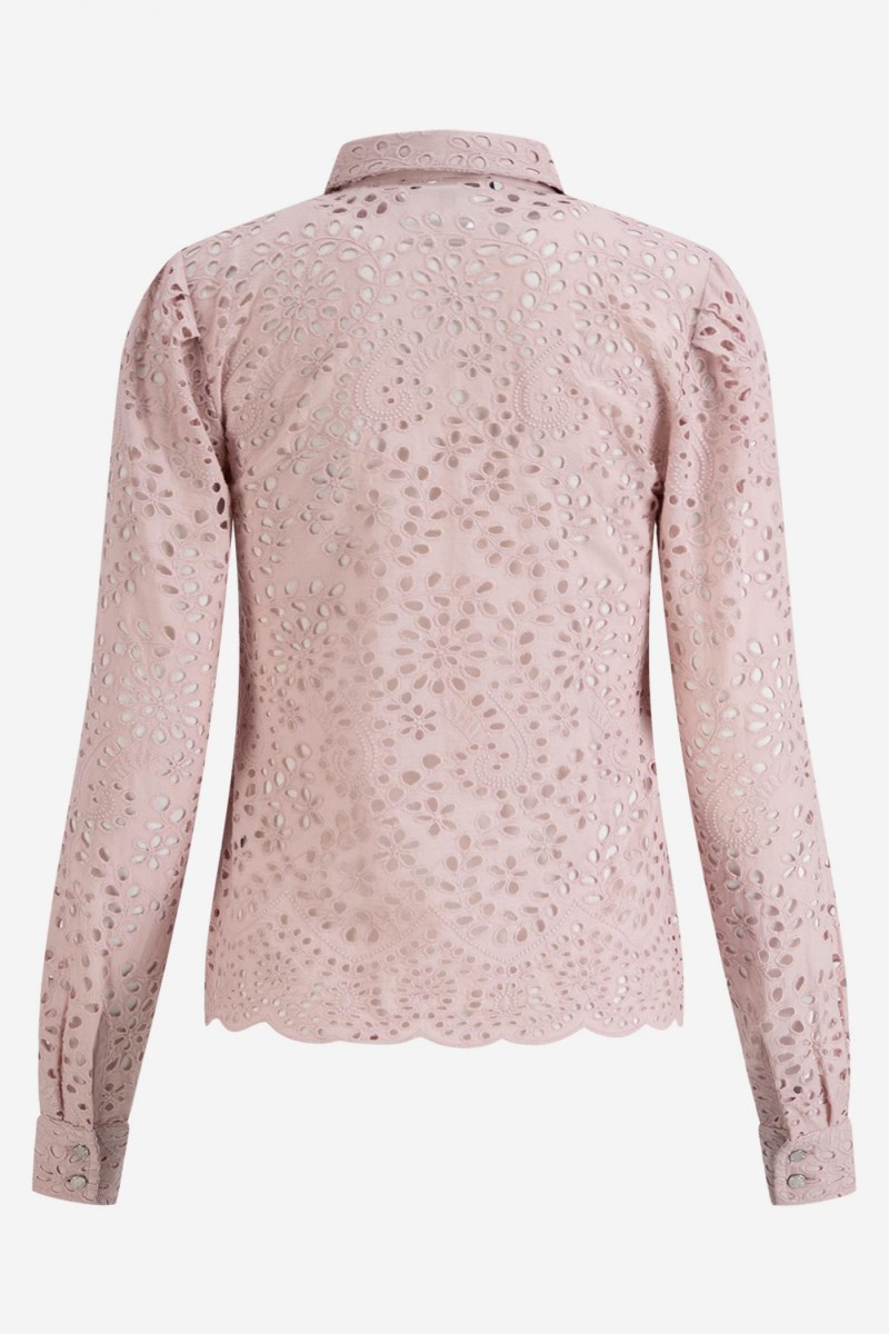 Nikkie Rebecy Broderie Blouse Pink