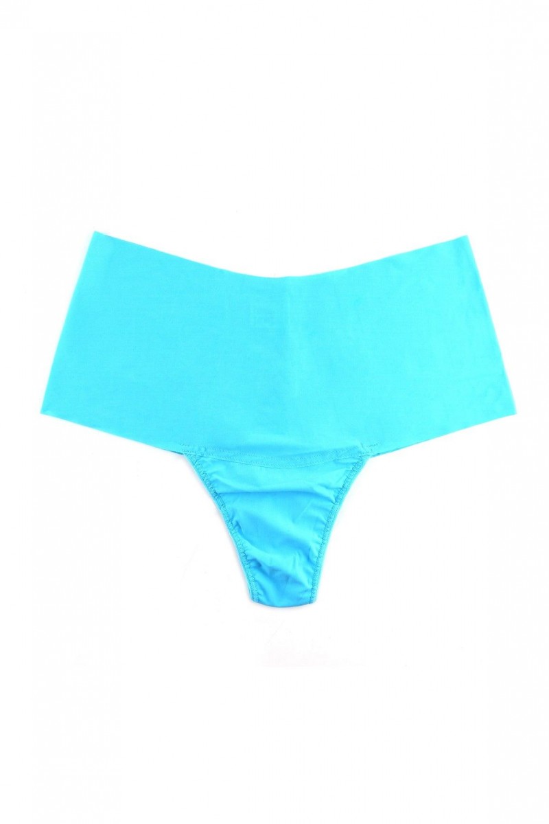 Hanky Panky Breathe High Rise String Pacific Blue