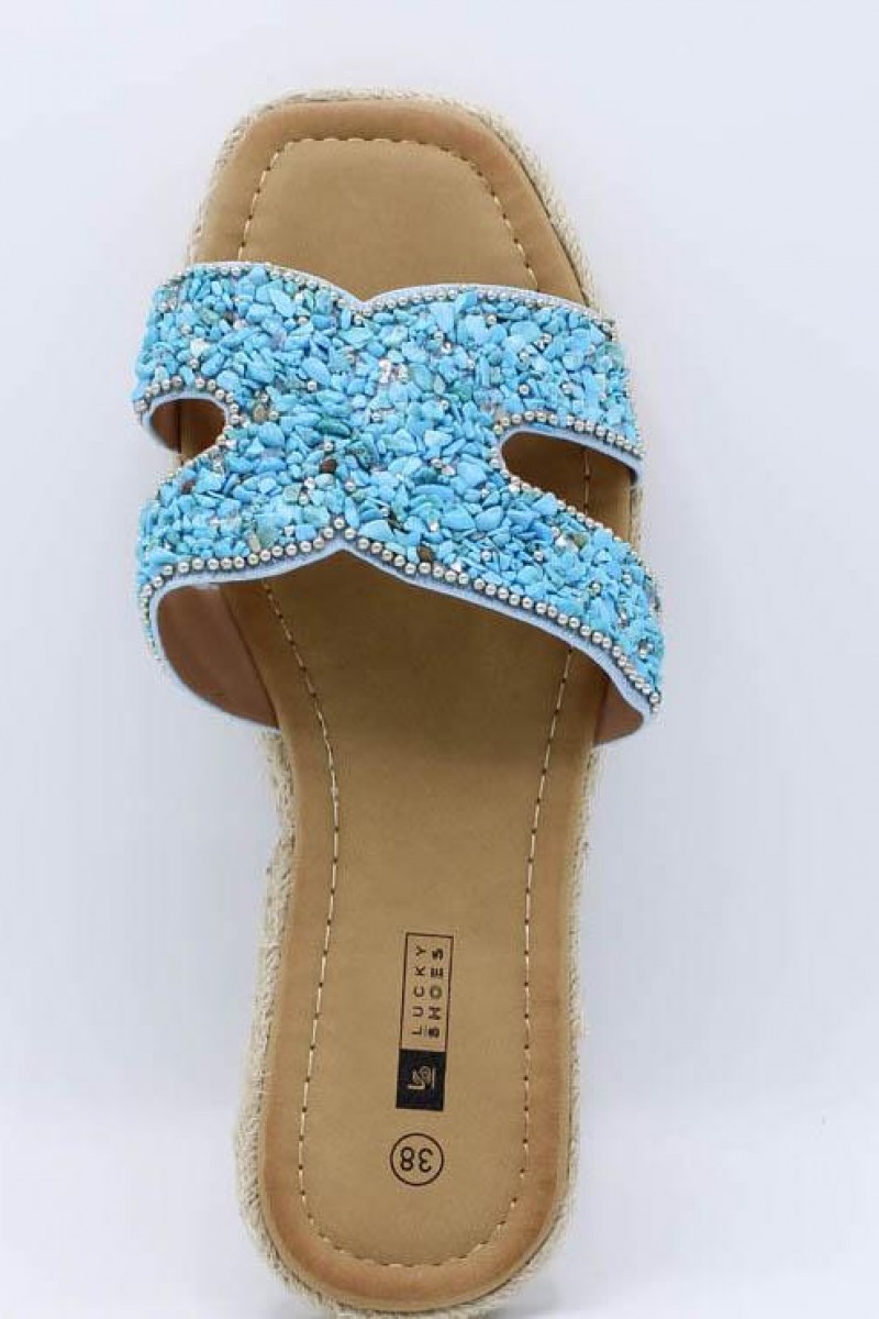 Slipper Aruba Turquoise