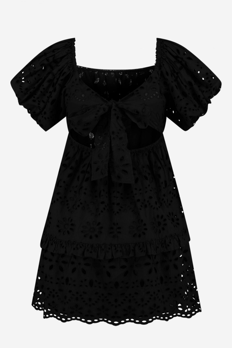 Nikkie Chalon Off Shoulder Dress Black