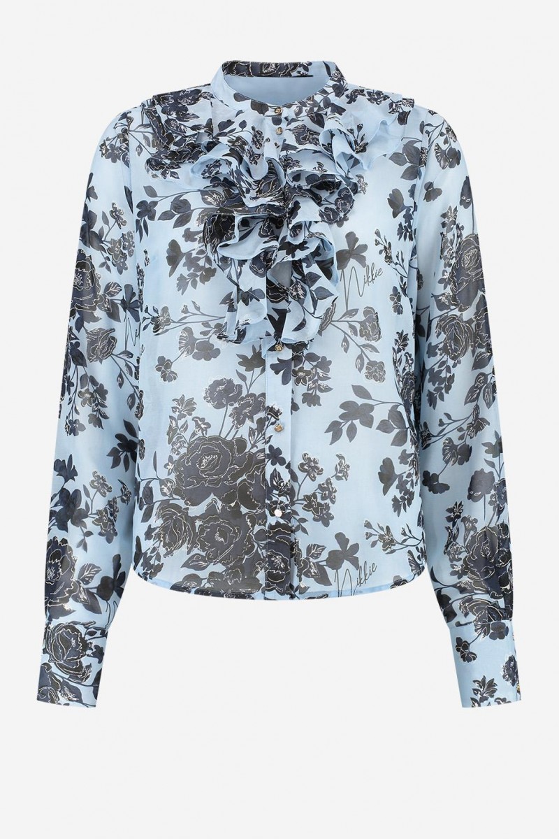 Nikkie Eufaula Blouse Powder Blue