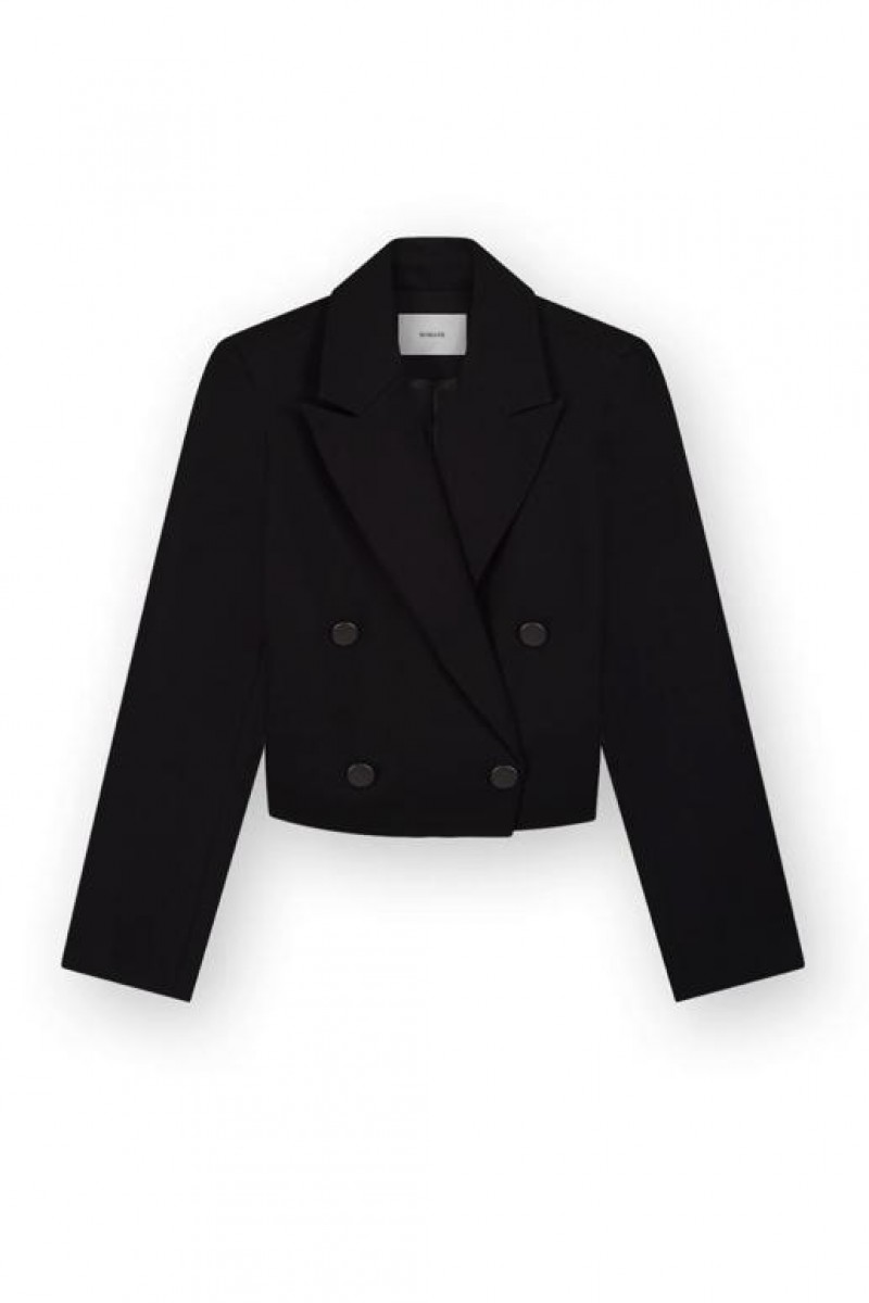 Homage Cropped Blazer Black