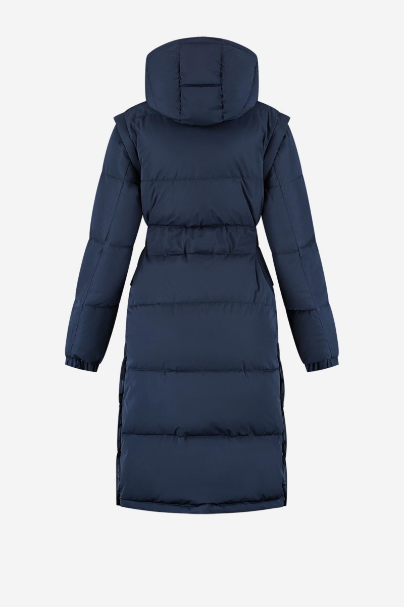 Nikkie Erda Long Puffer Navy