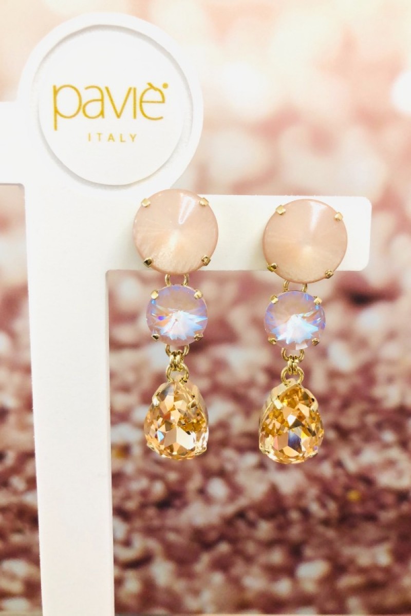 Paviè Italy Earring Favore Rosa 