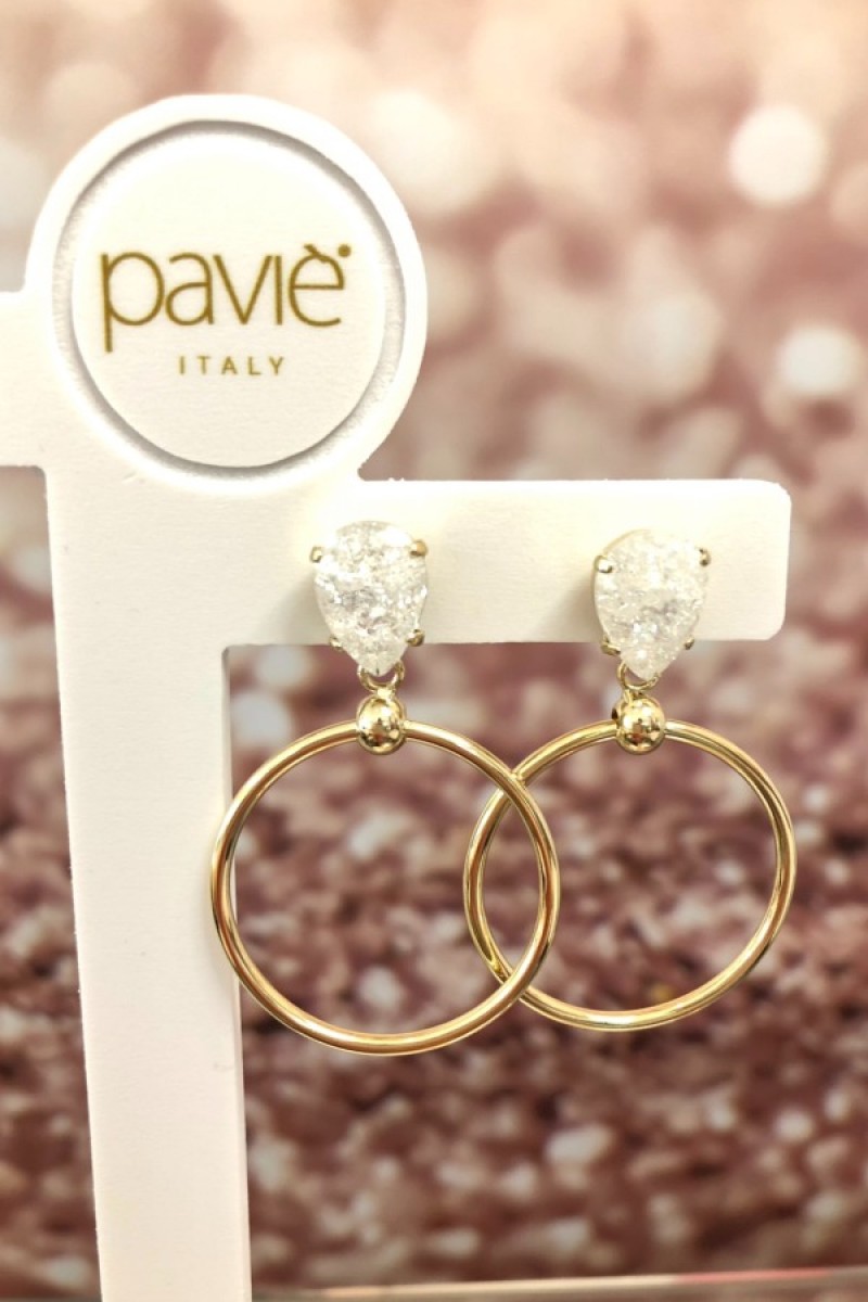 Paviè Italy Earring Ella Bianco ice