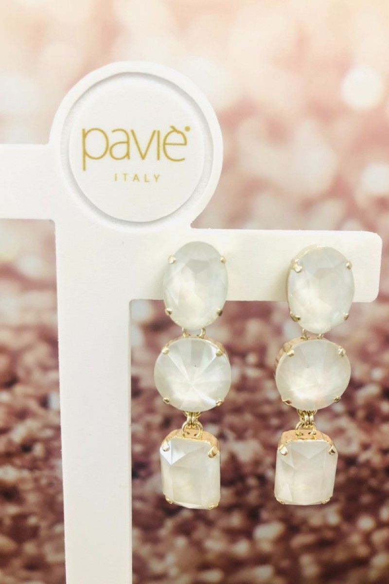 Paviè Italy Earring Mia Bianco