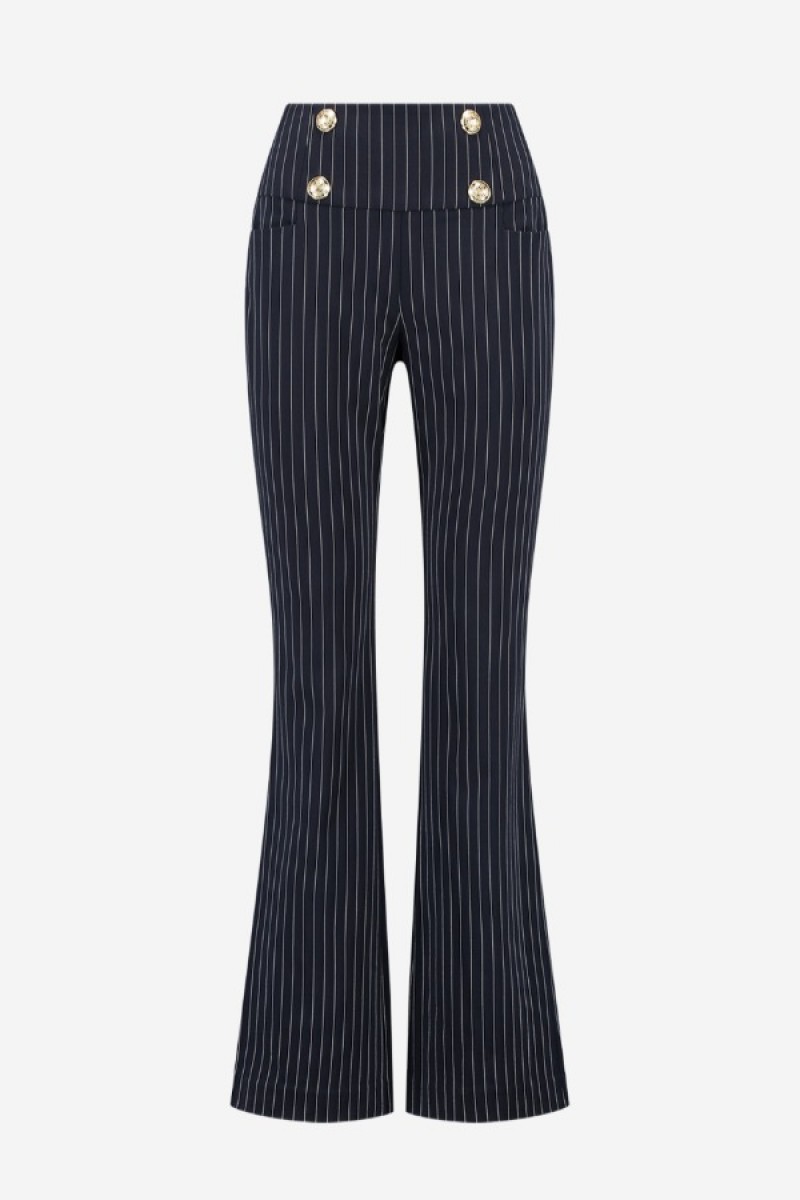 Nikkie Ellis Pinstripe Broek Navy